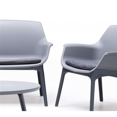 Set da giardino LUXOR in polipropilene bicolore Grigio e Antracite