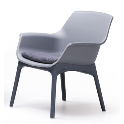 Set da giardino LUXOR in polipropilene bicolore Grigio e Antracite