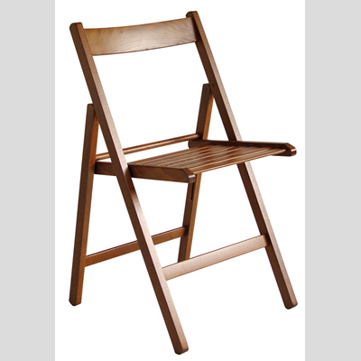 4 Klappstühle für Camping Hausgarten aus massivem Walnussholz