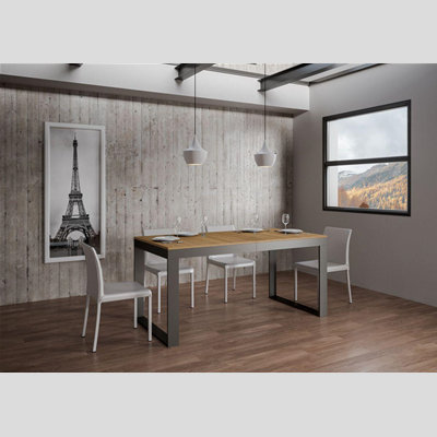 TECNO EVOLUTION 120 table extendable up to 380 cm walnut
