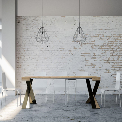 Consolle allungabile 90x40 cm DIAGO SMALL Quercia Natura fino a 196 cm