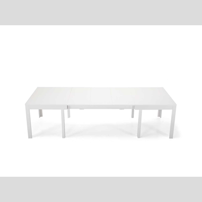 Table FABIO en bois extensible 320 cm 12 places Blanc frêne 