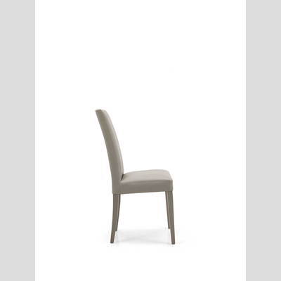 Silla de polipiel con patas pintadas Tortola mod. Juego de 2 piezas DENVER