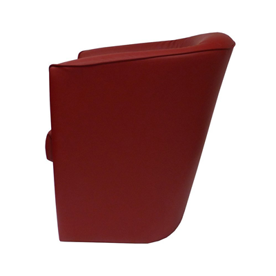 Poltrona in ecopelle bordeaux poltroncina