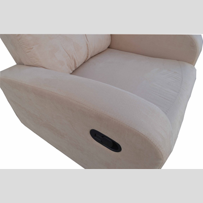 Fauteuil relax manuel inclinable FORTUNA en tissu microfibre beige