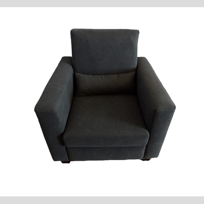 Poltrona Renè in tessuto Grigio Scuro