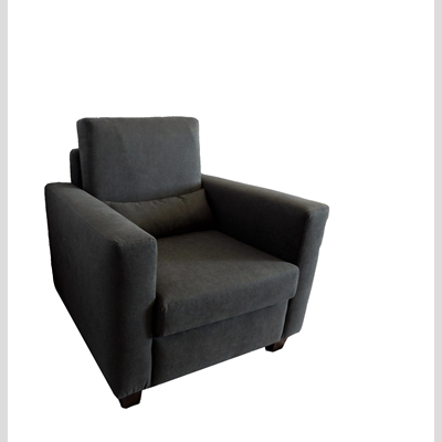 Poltrona Renè in tessuto Grigio Scuro