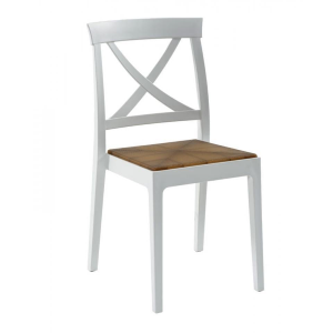 Stapelstuhl aus Polypropylen für den Innen- und Außenbereich ARTEMIDE weiß 2er Set