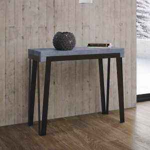RIO extendable console table with concrete top ral l90 frame 