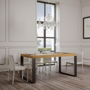 TECNO table 90X180 nature oak extendable to 440 cm