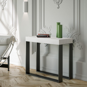 ELETTRA white ash extendable console up to 300 cm