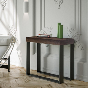 Extendable console ELETTRA walnut up to 300 cm