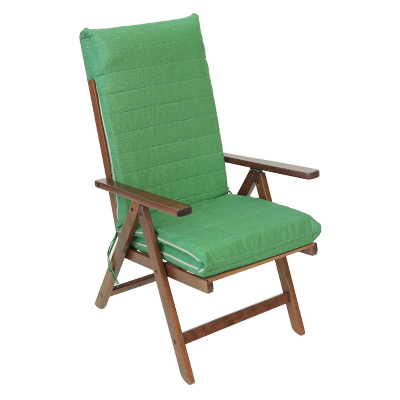 Poltrona Salento con prolunga poggiapiedi reclinabile e richiudibile Verde