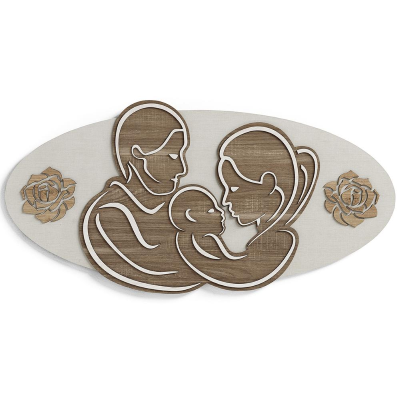 Quadro capezzale in legno laminato 59x119 cm 