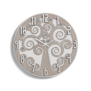 Wanduhr D50 LEBENSBAUM 2 aus Schichtholz BRC