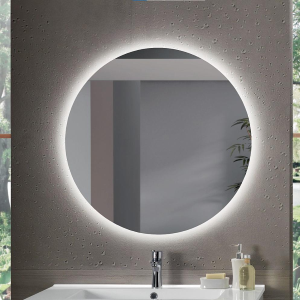 Moderner runder Spiegel mit LED-Hintergrundbeleuchtung BETTY 80x80