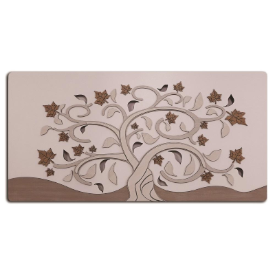 Modern painting 59x119 cm figure with overlapping woods Autumn