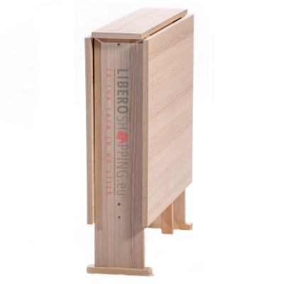 Wiederverschließbarer Esstisch aus Holz 136x74 cm SUSANNA Eiche