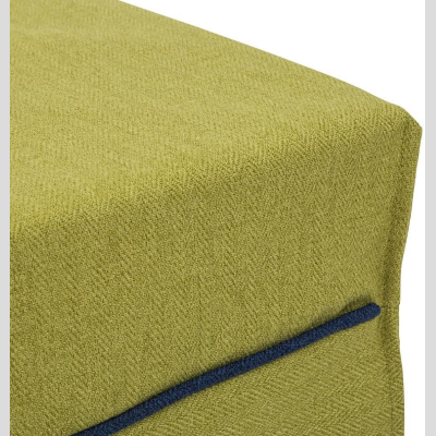 Pouf letto brandina pieghevole 80x80 BIN con tessuto VERDE