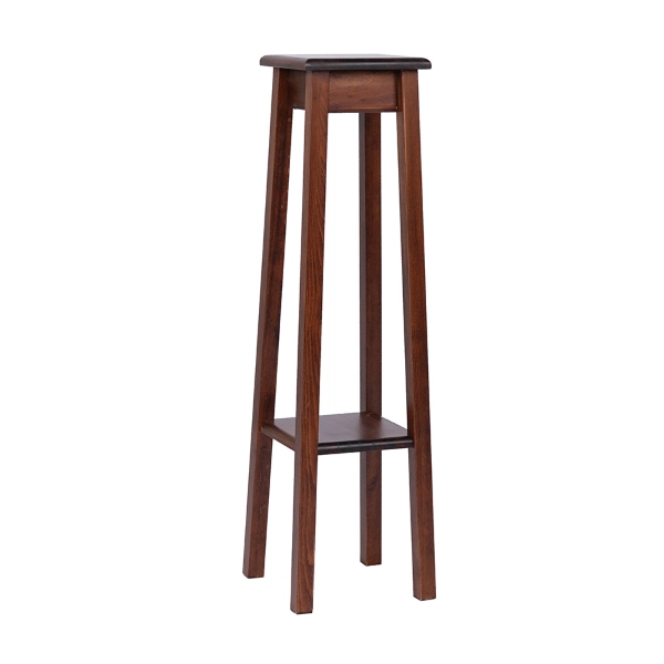 Columna portajarrones de madera MEDIUM H97 nogal