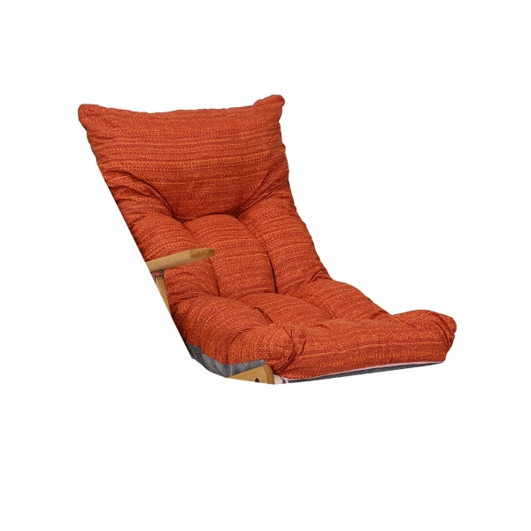 Coussin rembourré pour relaxation, chaise longue ou chaise berçante - Couleur unie orange