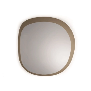Specchio sagomato 120x123 cm FILL con cornice Bronzo