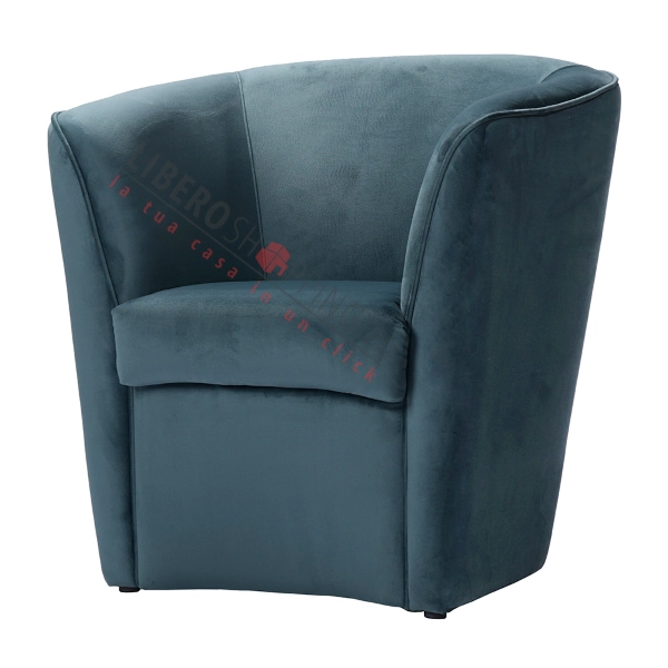 Ottanio velvet armchair for bedroom, office