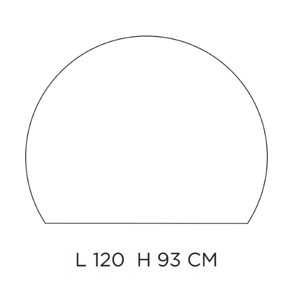 Specchio retroilluminato a LED moderno KENYA 120x93 cm