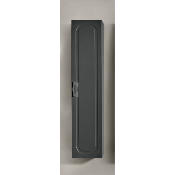 CASPIO columna de baño moderna reversible con 1 puerta ANTRACITA MATE