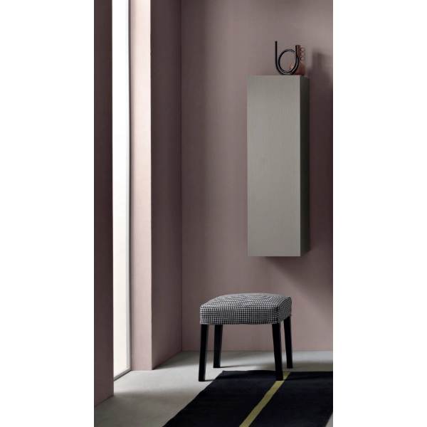 Colonne de salle de bain moderne réversible PIAVE avec 1 porte Tortora Frassinato