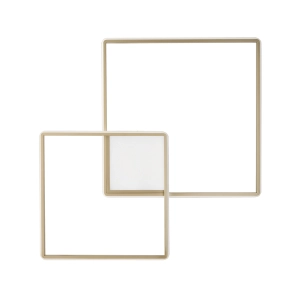 Plafonnier DOWEL en métal peint OR 75x7 cm