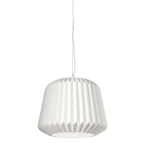 Lampe à suspension PLUMCAKE en céramique BLANCHE D35 cm