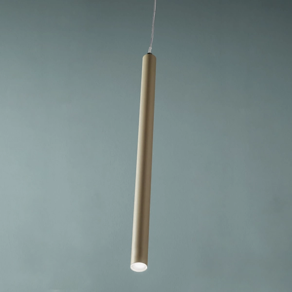 TUBE lámpara de suspensión en metal con fuente de luz LED TORTOLA D3 cm
