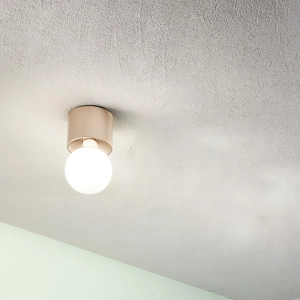 Plafonnier moderne en aluminium doré - BOW E27 ampoule apparente 12x9 cm