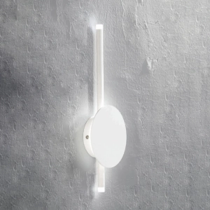 Applique JAMES en métal peint BLANC 15x5 cm