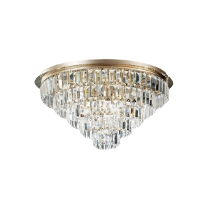 Plafón D60cm 12 luces G9 - CASTLE Oro