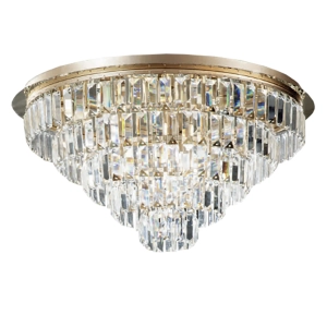 Plafón D80cm 16 luces G9 - CASTLE Oro