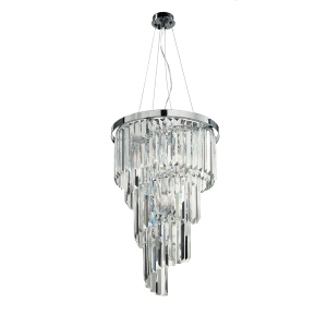 Araña colgante clásica 7 luces - ALEXANDER en cristal D40 cm