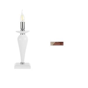 Lámpara de mesa PAGANINI en vidrio hecho a mano BURDEOS 11x32 cm