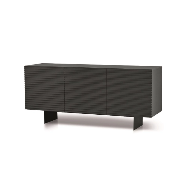 Aparador de madera 180 cm 3 puertas Antracita - ARISA 2 pies