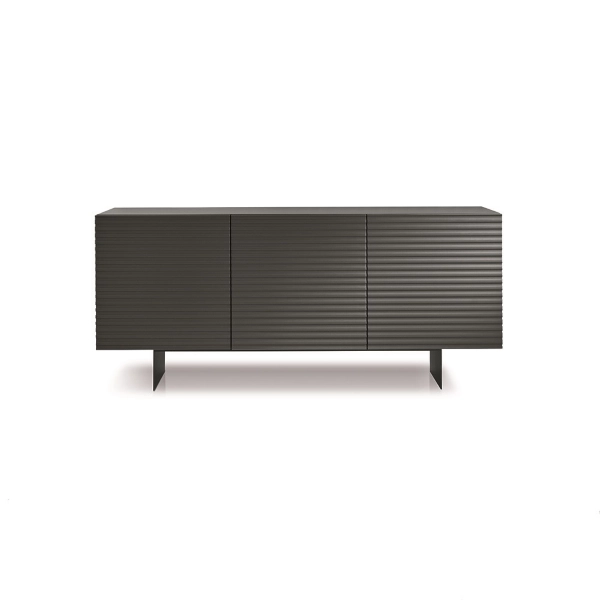 Aparador de madera 180 cm 3 puertas Antracita - ARISA 2 pies