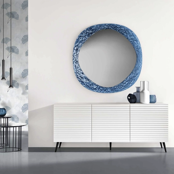 Aparador 180 cm en madera blanca con 3 puertas - ARISA 5 pies