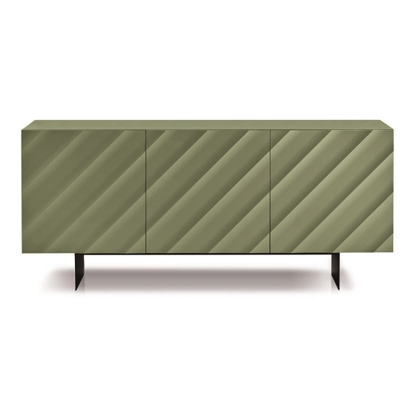 Aparador de madera 180 cm 3 puertas Verde 2 pies - KALLA