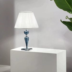 Lámpara de mesa VILLA en vidrio OTTANIO hecho a mano 40x66 cm