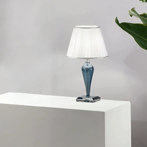 Lámpara de mesa VILLA en vidrio artesanal OTTANIO 25x47 cm