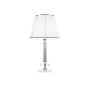 Lámpara de mesa DIDO en vidrio transparente CHROME 25x46 cm