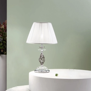 Lámpara de mesa 1306 de vidrio soplado, Fumè 40x65 cm