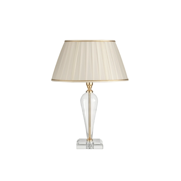 Lámpara de mesa RAVEL en vidrio ORO hecho a mano 32x46 cm