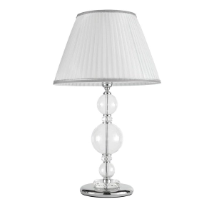 Lámpara de mesa BACH en vidrio transparente CHROME 40x66 cm