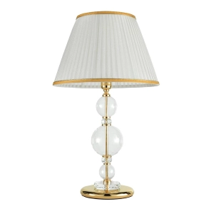 Lámpara de mesa BACH en vidrio transparente GOLD 40x66 cm